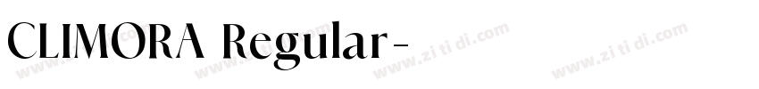 CLIMORA Regular字体转换